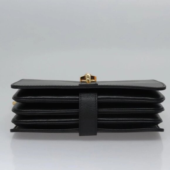 LOUIS VUITTON Rendezvous Shoulder Bag Leather Black - Picture 5 of 15
